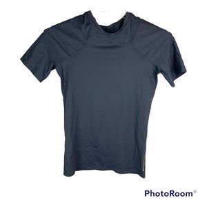 Tommie Copper gray copper and Zinc infused compression top